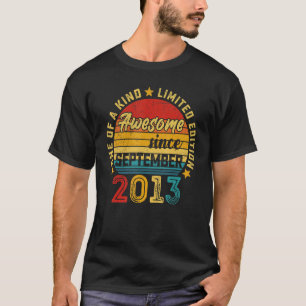 Awesome Since September 2013 9th Birthday 9 Years T-Shirt