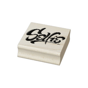 Awesome Skateboard Graffiti Selfie Lettering Rubber Stamp