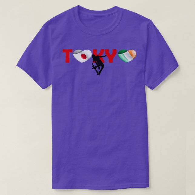Awesome Skateboarding team in Tokyo Team Ireland T-Shirt (Design Front)