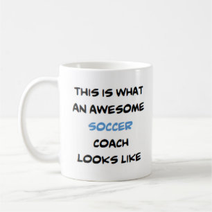 awesome soccer coach coffee mug