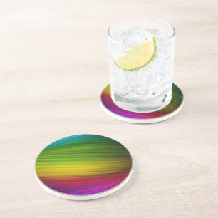Awesome Spectrum of Rainbow Colors Coaster