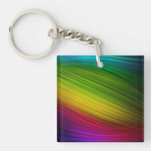 Awesome Spectrum of Rainbow Colors Key Ring