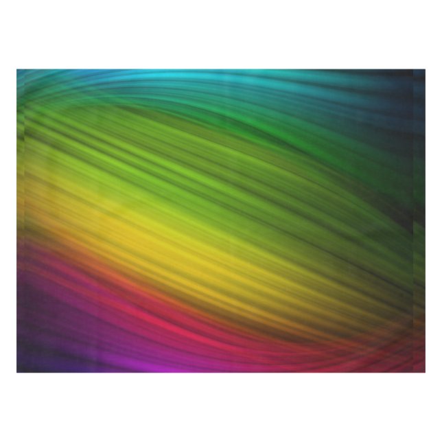 Awesome Spectrum of Rainbow Colors Tablecloth (Front (Horizontal))