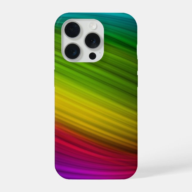 Awesome Spectrum of Rainbow Colours iPhone Case (Back)