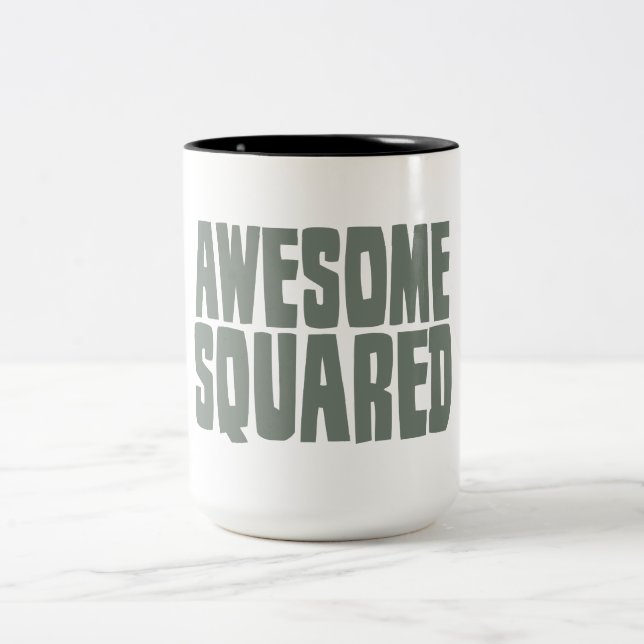 Awesome Squared Two-Tone Coffee Mug (Center)