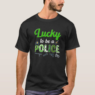 Awesome St Patrick's Day Cute Funny Police Jobs T-Shirt