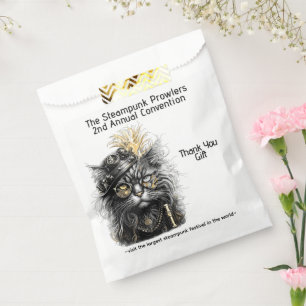 Awesome Steampunk Cat Gifts Favour Bag