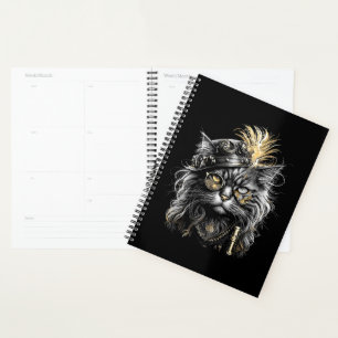 Awesome Steampunk Cat Planner