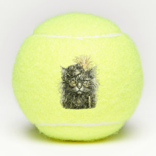 Awesome Steampunk Cat Tennis Balls