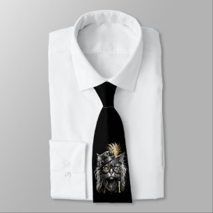 Awesome Steampunk Cat Tie
