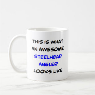 awesome steelhead angler coffee mug