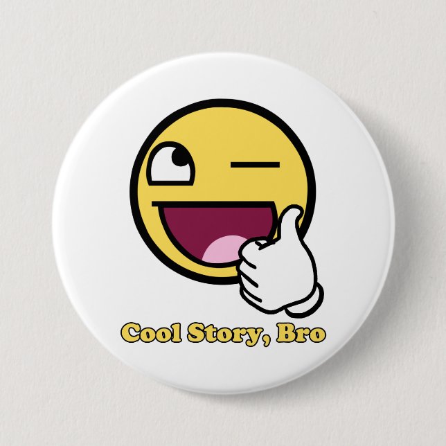 Awesome Story 7.5 Cm Round Badge (Front)