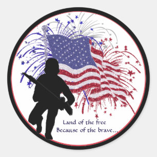Awesome Support Our Troops Sticker Second Version