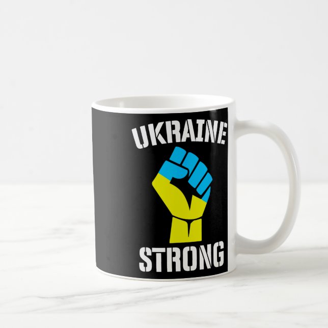 Awesome Support Ukraine Strong Pride - Ukraine  Coffee Mug (Right)