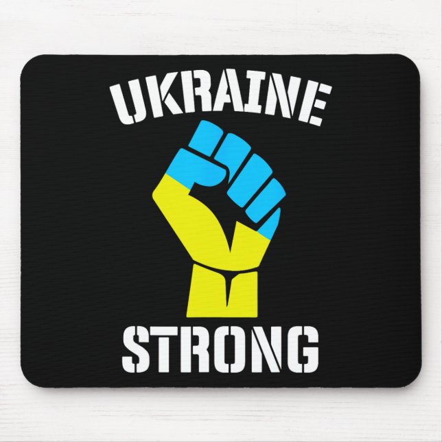 Awesome Support Ukraine Strong Pride - Ukraine  Mouse Pad (Front)