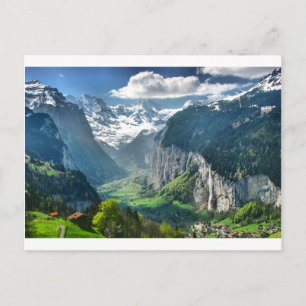 Awesome Switzerland Alps Postcard