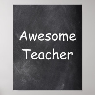 Awesome Teacher Chalkboard Design Class Decoration