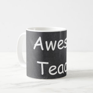 Awesome Teacher Chalkboard Design Gift Idea Coffee Mug