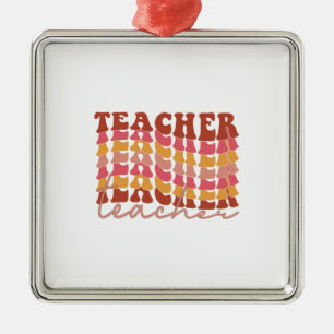 Awesome Teacher Metal Ornament