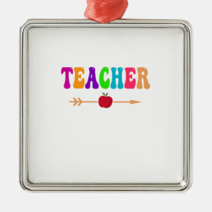 Awesome Teacher Metal Ornament