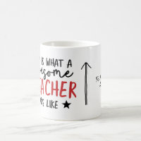 Awesome teacher modern typography gift