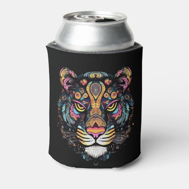 Awesome Tiger Head  Can Cooler (Can Back)