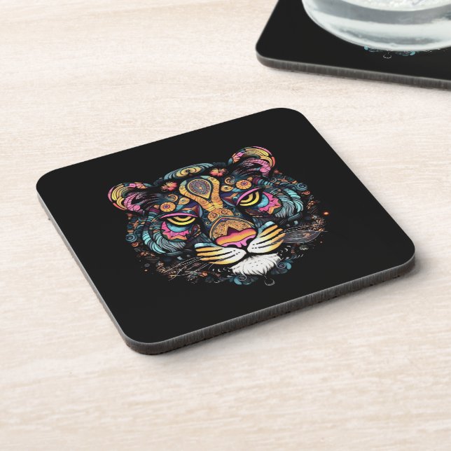 Awesome Tiger Head  Coaster (Left Side)