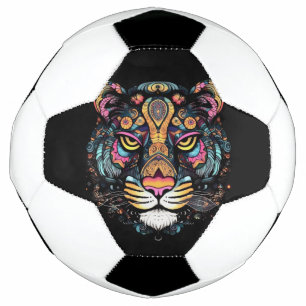 Awesome Tiger Head Soccer Ball