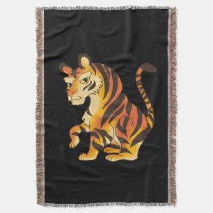 Awesome Tiger Throw Blanket