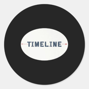 Awesome Timeline Outfit For Boys And Girls Premium Classic Round Sticker