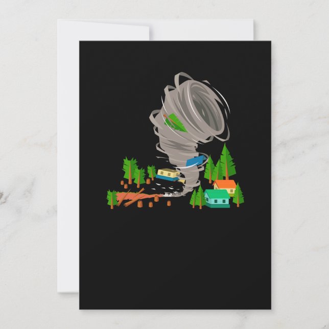 Awesome Tornado & Storm Chasers Invitation (Front)