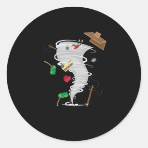 Awesome Tornado & Storm Chasing Classic Round Sticker