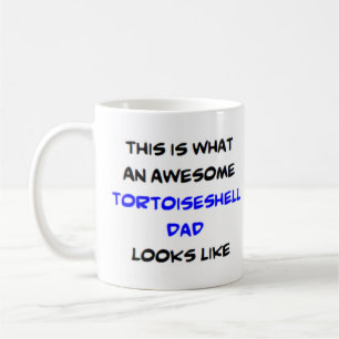 awesome tortoiseshell dad coffee mug