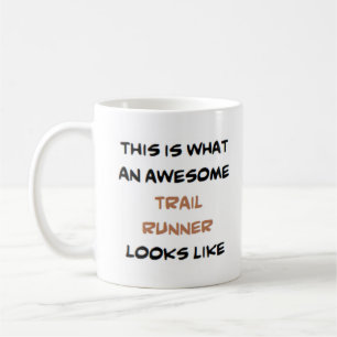 awesome trail runner coffee mug