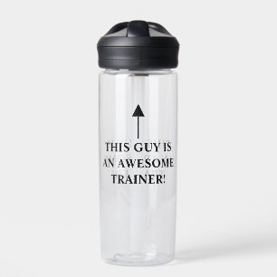Awesome Trainer Funny Workout Water Bottle