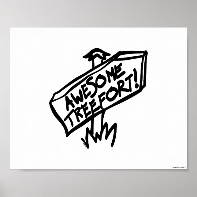 Awesome Treefort Sign (Front)