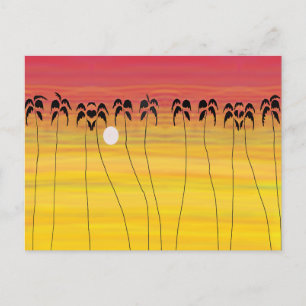 Awesome Tropical Sunset Holiday Postcard