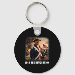 Awesome Trump Patriotic Revolution 2024 President  Key Ring