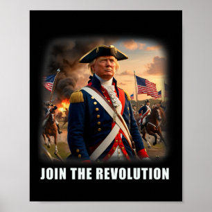 Awesome Trump Patriotic Revolution 2024 President  Poster
