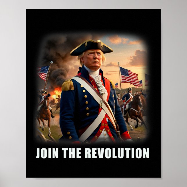 Awesome Trump Patriotic Revolution 2024 President  Poster (Front)