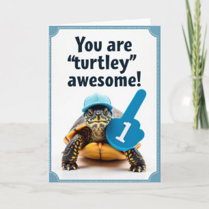 Awesome Turtle Fathers Day Card
