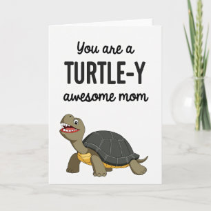 Awesome Turtle Mom Greeting Card