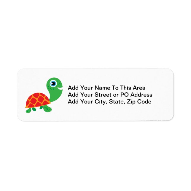 Awesome Turtle Return Address Label (Front)