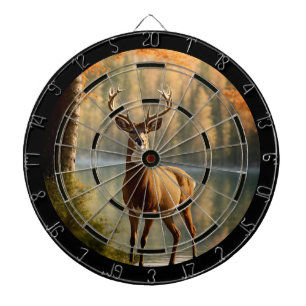 Awesome Twelve Point Buck Autumn Waters Regulation Dartboard