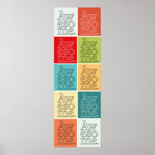 'Awesome' Typography Poster