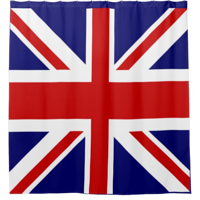 Awesome UK Flag Shower Curtain (Front)