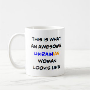 awesome ukrainian woman coffee mug