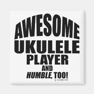 Awesome Ukulele Player Magnet