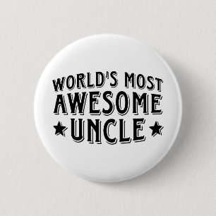 Awesome Uncle 6 Cm Round Badge