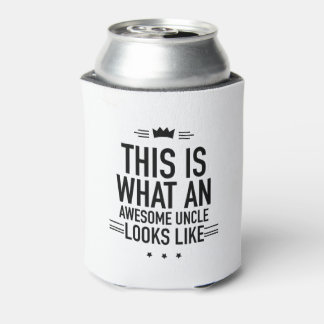 Awesome uncle black can cooler